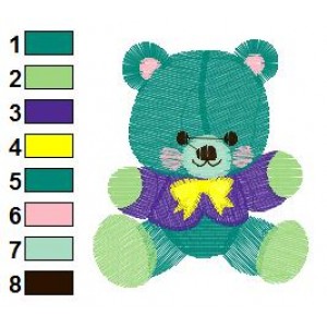 Teddy Bear 03 Embroidery Design